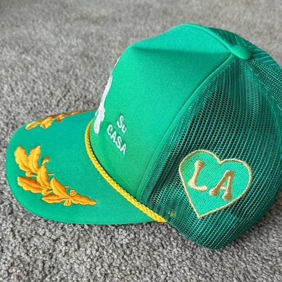 Mi Green Cap with White and Yellow Embroidery - Picture 3 of 4